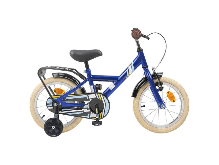 vidaXL Kinderfahrrad 14 Zoll für 3-5 Jahre alt Dunkelblau