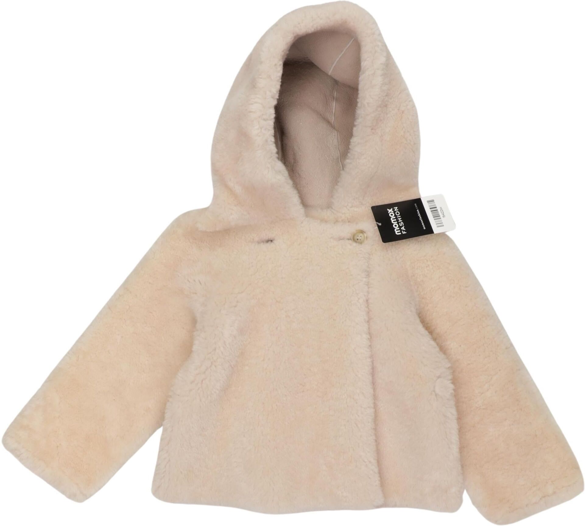 Bonpoint Mädchen Jacke oder Mantel, Beige, Gr. EU 92, Leder - Second Hand