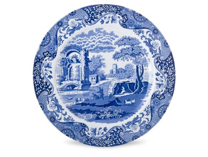 Portmeirion Home & Gifts Spode Dressoir dienblad, Italiaans, 30 cm, blauw