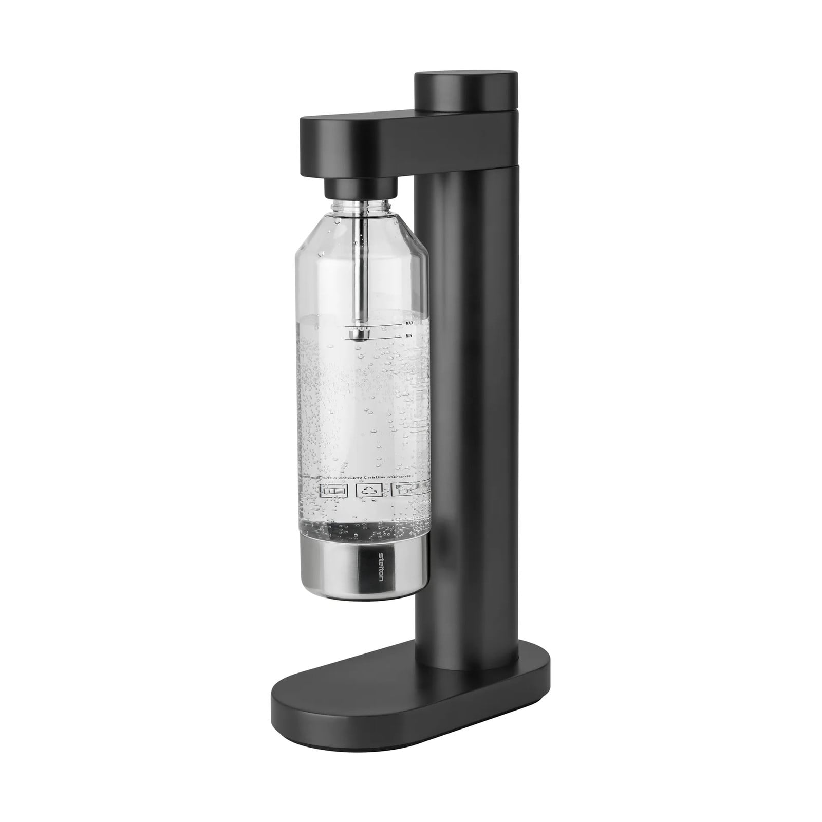 Stelton Brus bruiswatermachine zwart metallic
