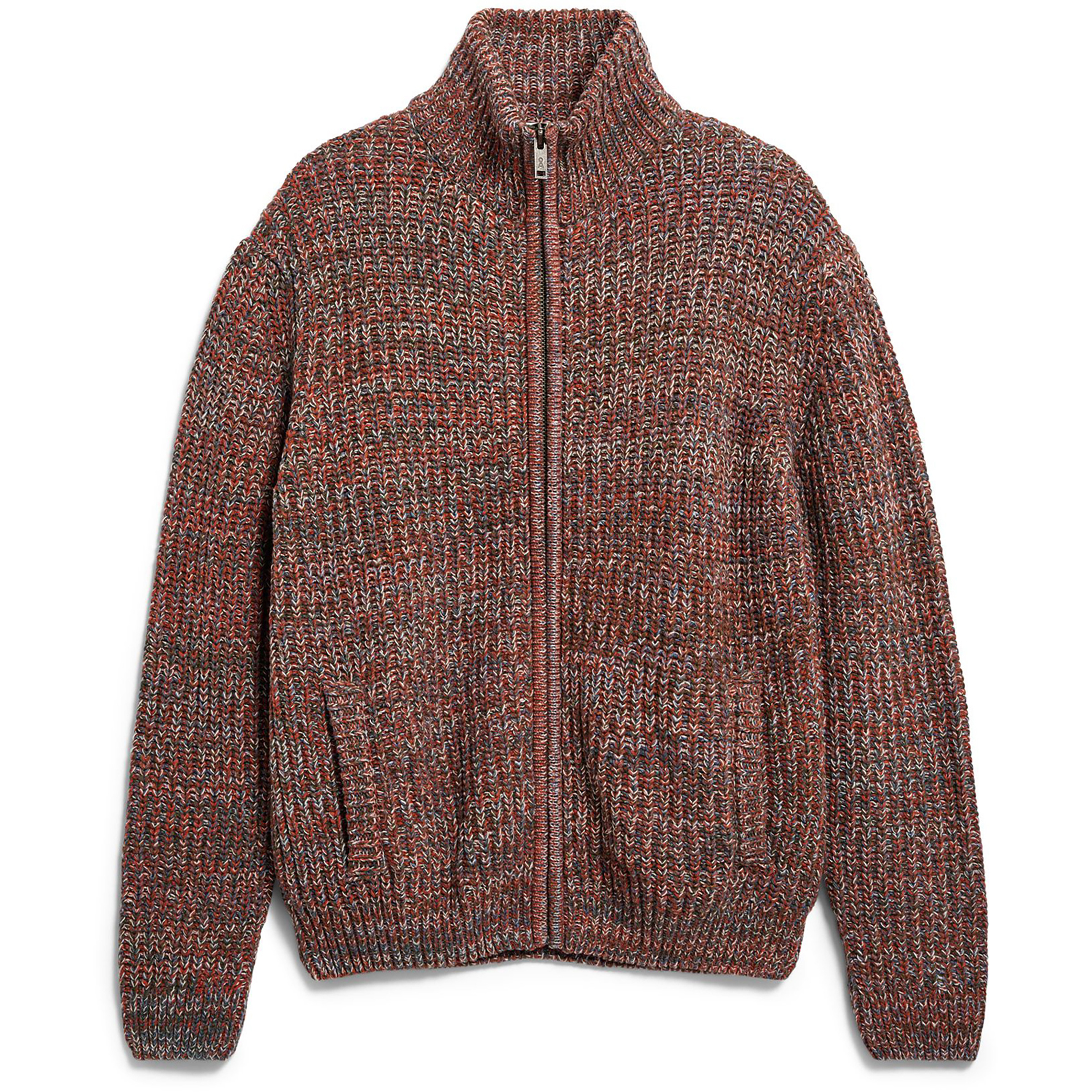 Armedangels Mouline Knit Herren Freizeitjacke, Parkas rot Größe XL Lifestyle Hautfreundlich