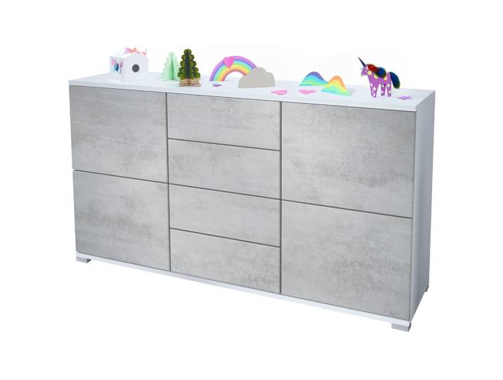 SIDEBOARD Rova Beton Oxid Optik