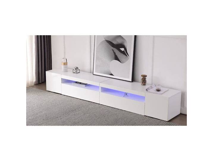 Meuble TV moderne - Version basse - Peut être utilisé dans le salon la salle à manger la chambre à coucher - 240 x 39 x 35 cm