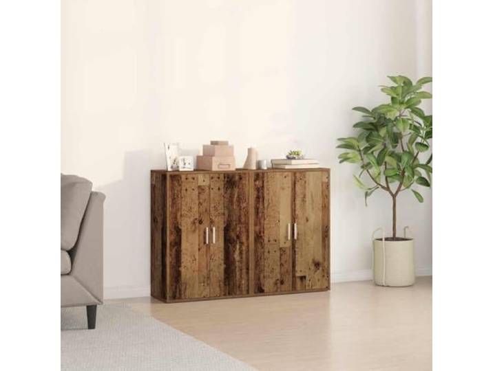 HEFZGDB Sideboard 2 STK. Altholz 60x31x84 cm aus Holzwerkstoff mit hoher Stabilität, Feuchtigkeitsbeständigkeit, glatter Oberfläche, praktischem Stauraum für Wohnzimmer und großer Fläche