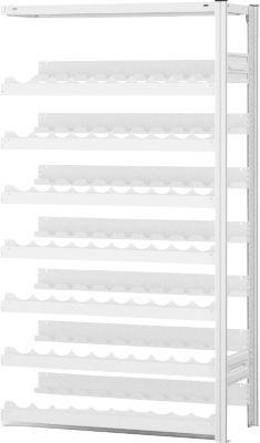 Weinflaschenregal, Anbaufeld, Stecksystem, 7 Einsätze, H 1750 x B 1000 x T 300 mm