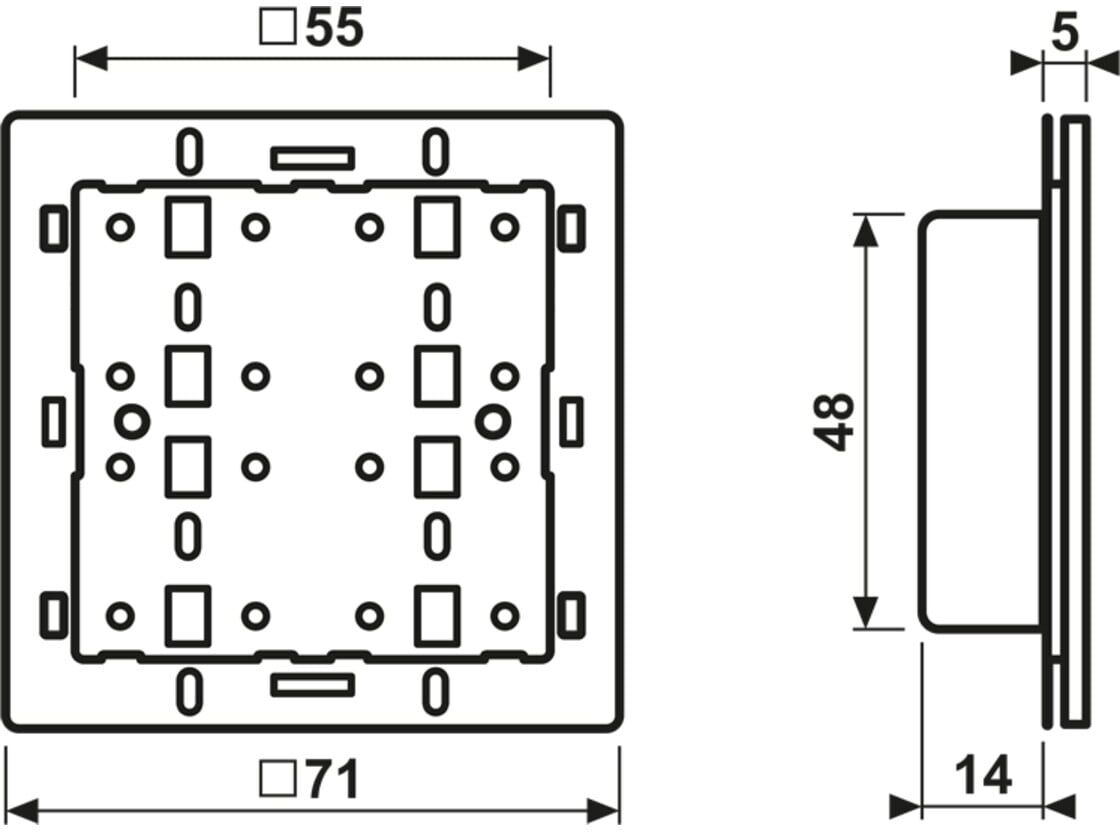 Jung Tastsensor-Modul für Universal 8-fach 4008 TSM (4008TSM)