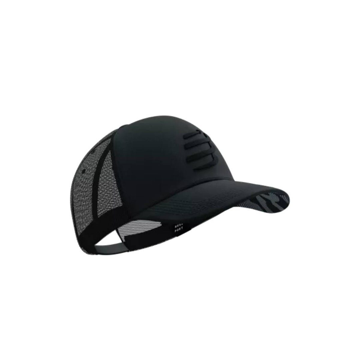 Boné Compressport Trucker preto Unisex