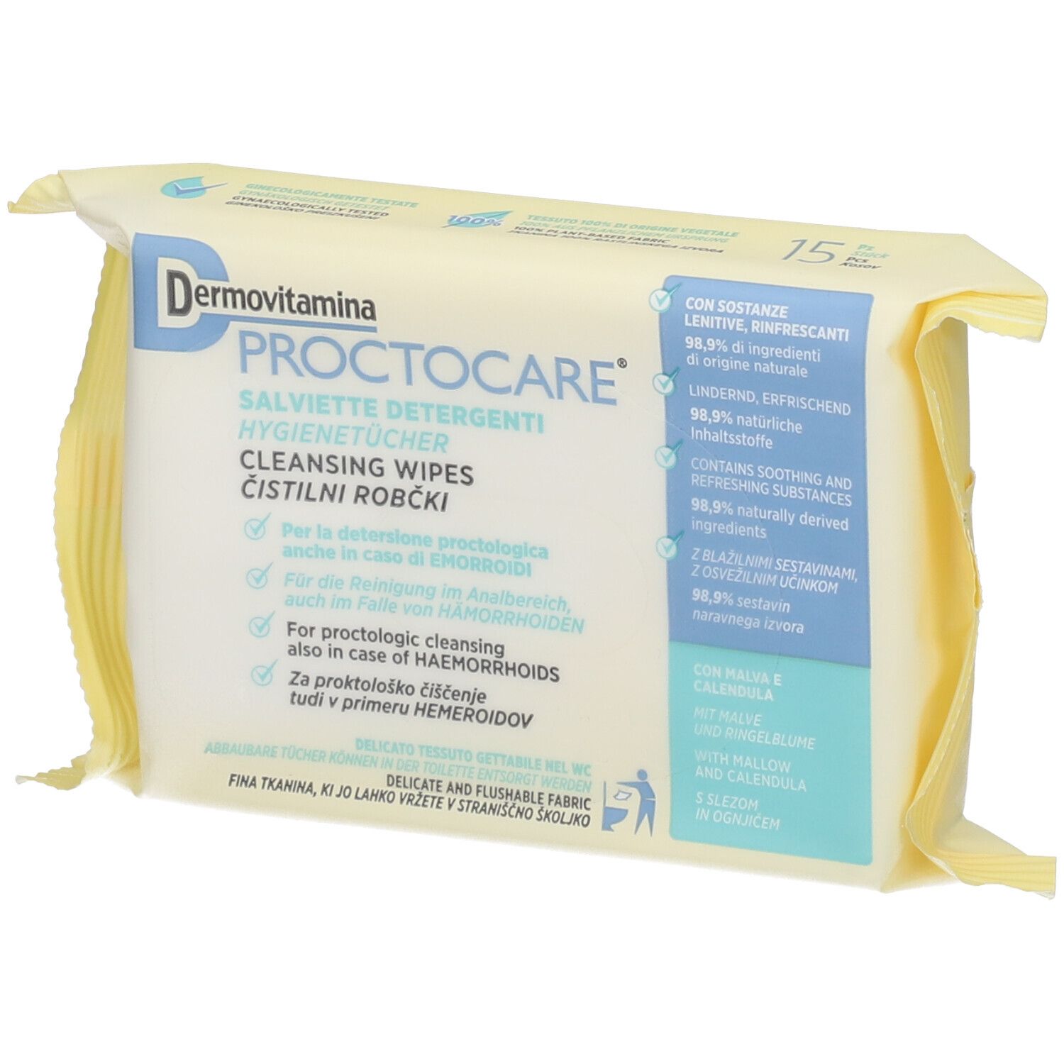 Dermovitamina Proctocare HYG 15 St Tücher