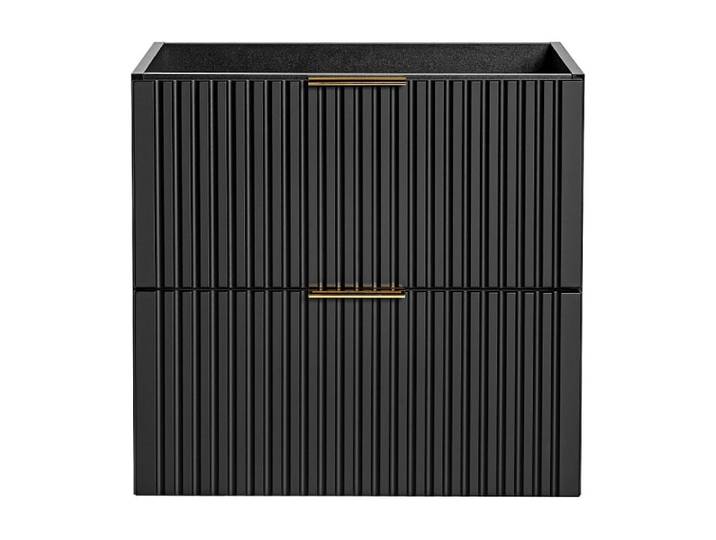 Meuble sous vasque mdf noir