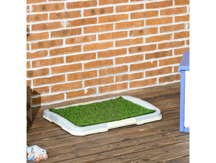 PawHut Toilette Chien Gazon Artificiel Plateau Grillagé