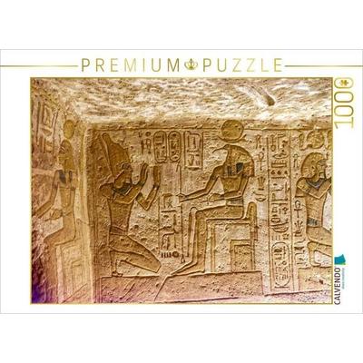 CALVENDO Puzzle Inschrift im Großer Tempel Ramses II. (Abu Simbel) | 1000 Teile Lege-Größe 64x48cm Foto-Puzzle für glückliche Stunden