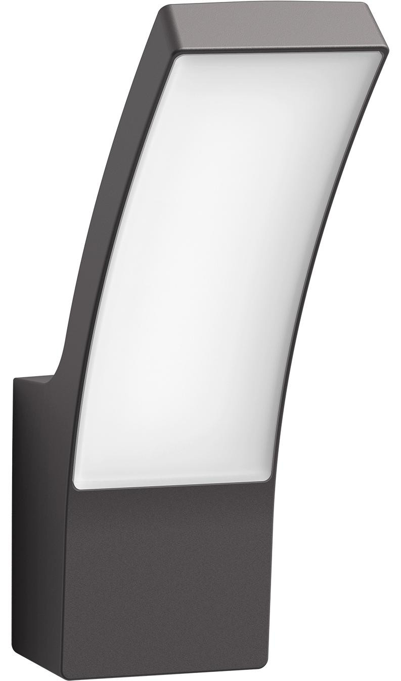 Philips Wandlamp Splay, LED Buitenverlichting, Grijs, Aluminium, IP44, Voor Tuin en Terras