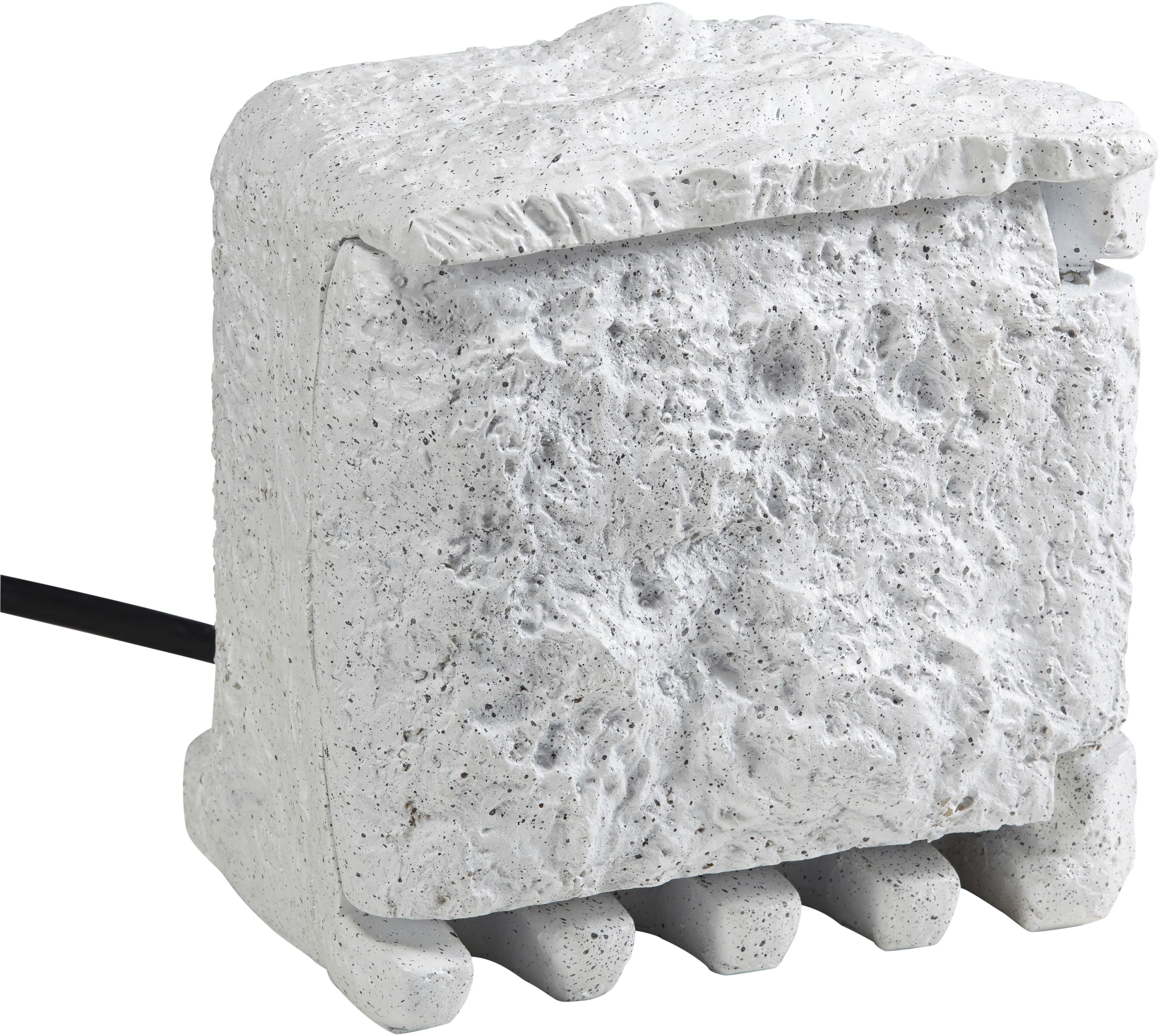 Gartensteckdose UBBINK "Stone Decor", weiß, T:21cm, Kunststoff, Steckdosen, Gartensteckdose, mit 4 Steckdosen