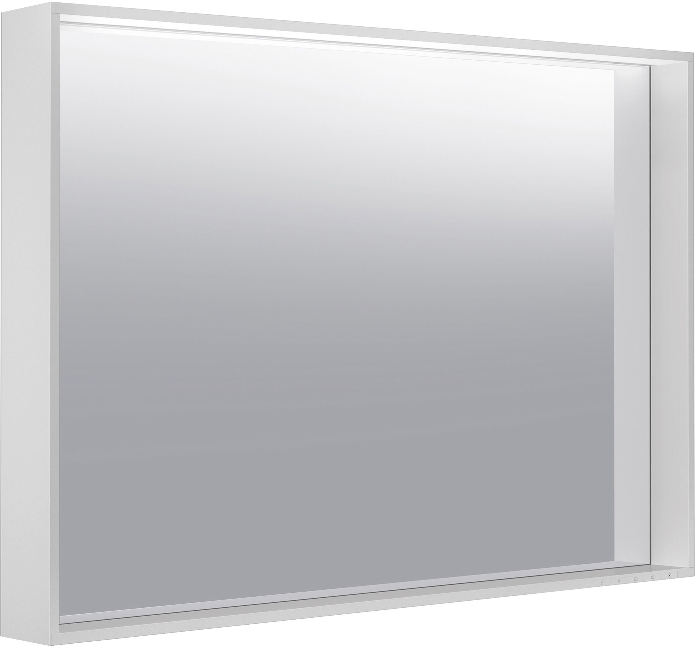 Keuco miroir Plan 07897173003 1000x700x105mm, 42 watts, anodisé teinté d'argent