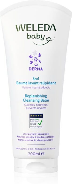 Weleda Baby Derma baume lavant pour apaiser le cuir chevelu 200 ml