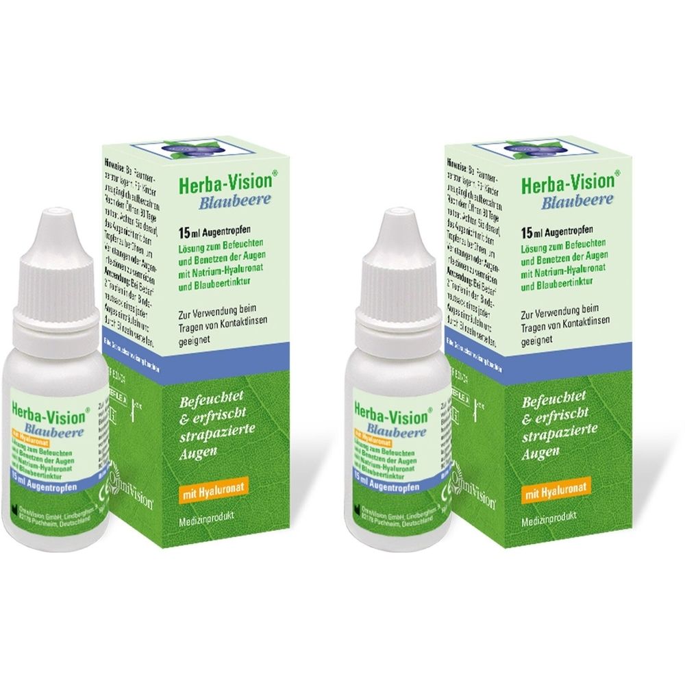 Herba-Vision Blaubeere Augentropfen 2x 2x15 ml