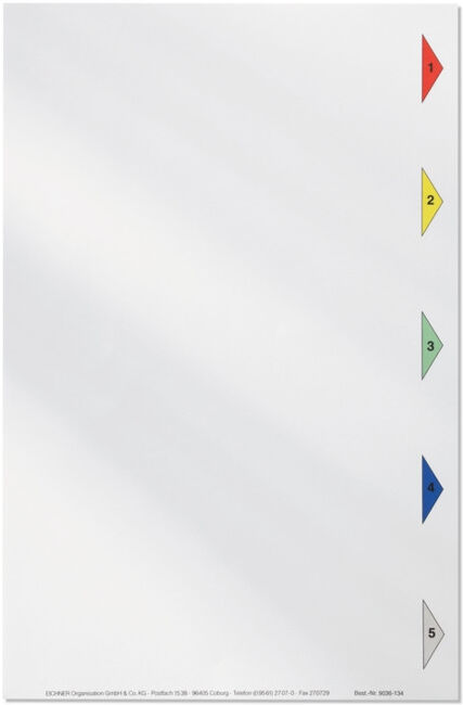 Feuille de garde du registre Eichner, neutre (sans lignes) (9036-00134)