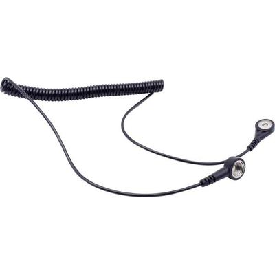 Quadrios ESD-Erdungskabel 1.80m Druckknopf 10 mm, Druckknopf 4mm