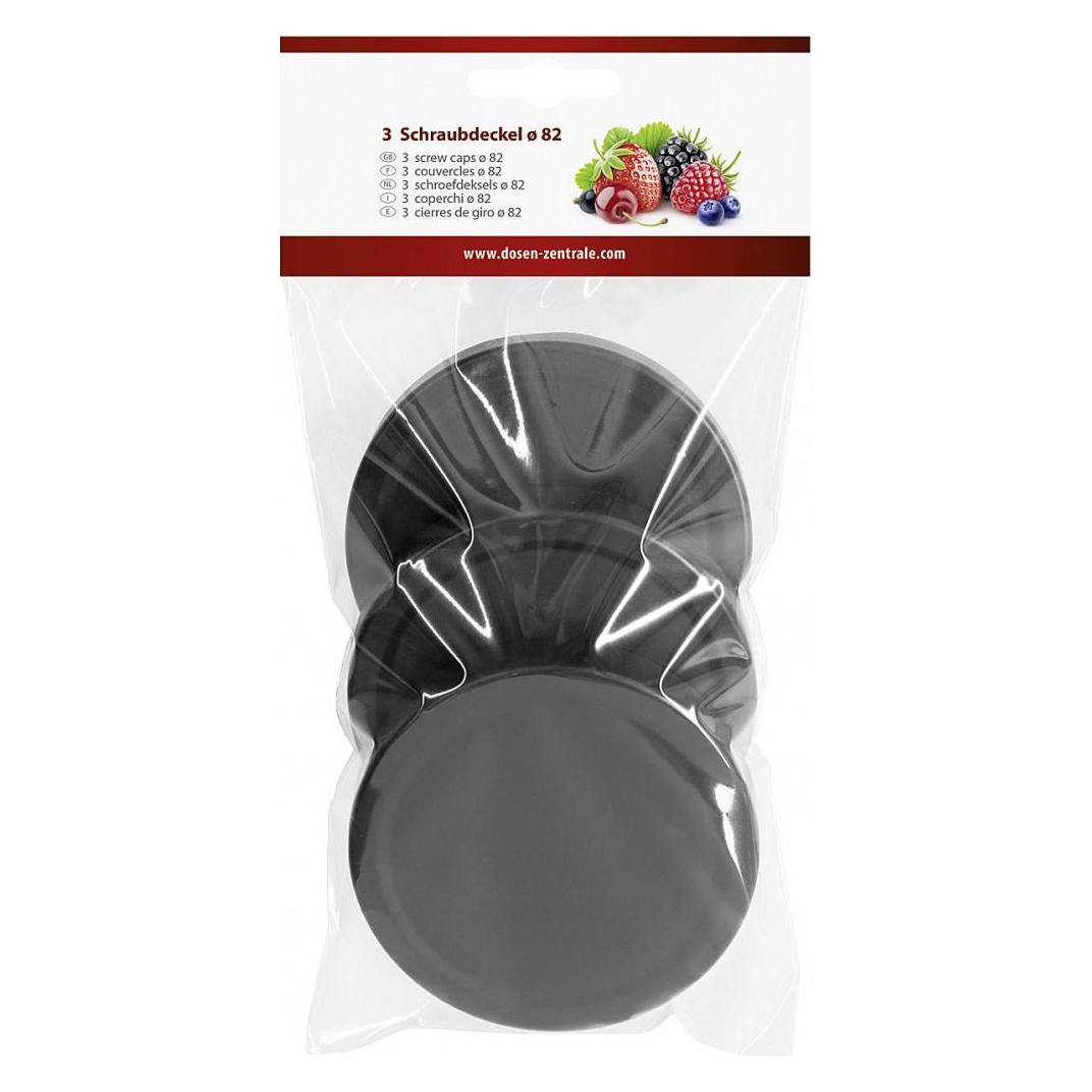 Dosen-Zentrale Hochranddeckel 82mm sw-m.3er B (3 Stk., 0.99 l) (DOSEN-ZENTRALE)