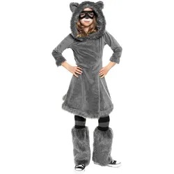 Maskworld Waschbär Kostüm für Kinder - für Fasching Karneval (104, 98)