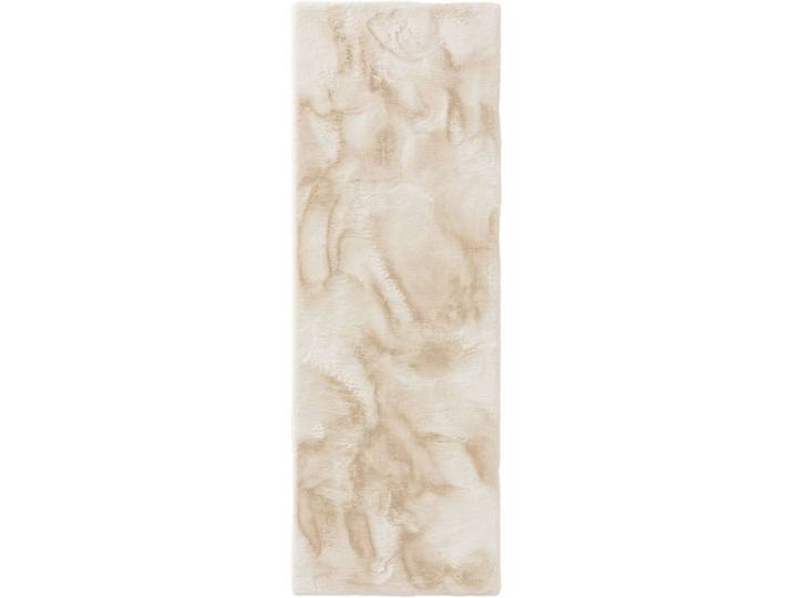 Tapis de fourrure crème 80x240
