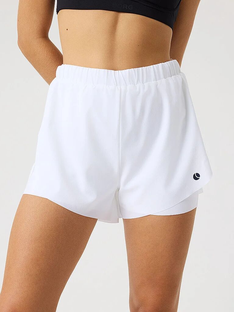BJÖRN BORG Damen Tennisshorts ACE 2in1 weiss   S W