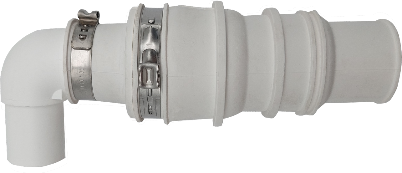 Coude de vidange SFA avec clapet anti-retour PCLB pour Sanidouche