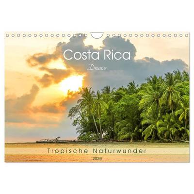 Costa Rica Dreams Tropische Naturwunder (Wandkalender 2026 DIN A4 quer), CALVENDO Monatskalender