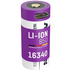 Ansmann 16340 USB-C® Akku 16340 Li-Ion 3.6 V 850 mAh 1 St. 1300-0015