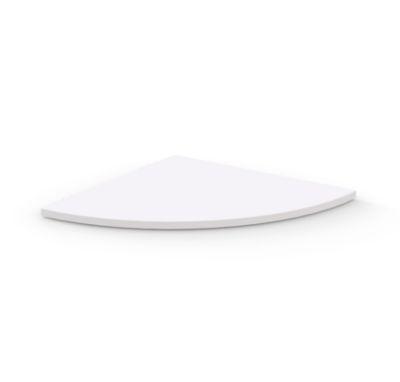 Schäfer Shop Select Verkettungsplatte Moxxo IQ, 90°, Viertelkreis, B 800 x T 800 mm, weiß