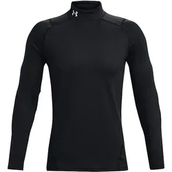 Under Armour, Herren, Sportshirt, Fitted Mock Trainingslongsleeve (L), Schwarz, L