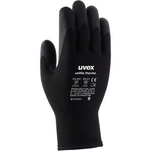 Uvex Arbeitshandschuhe Unilite Thermo, Nitril-Beschichtung, schwarz, Größe 11 / XXL