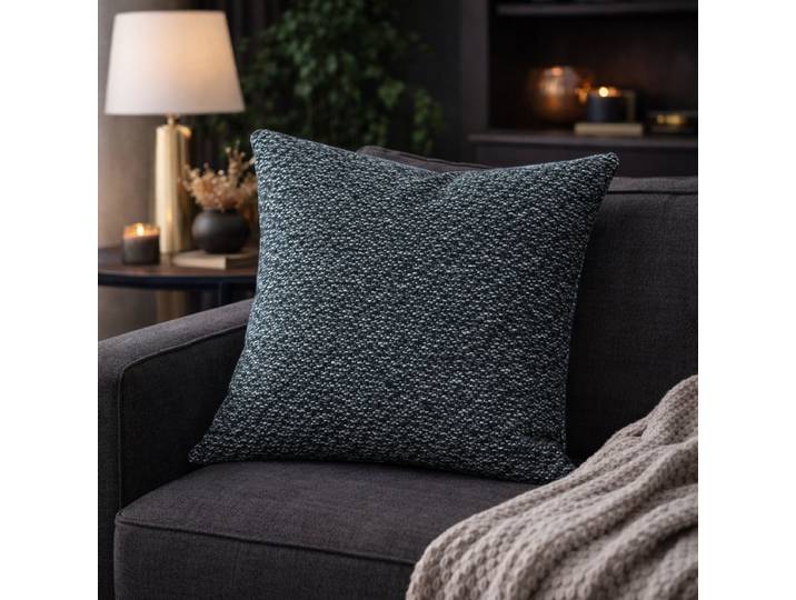 Dekokissen Fjella Blau/Blau 40 x 40 x 1cm Polyester