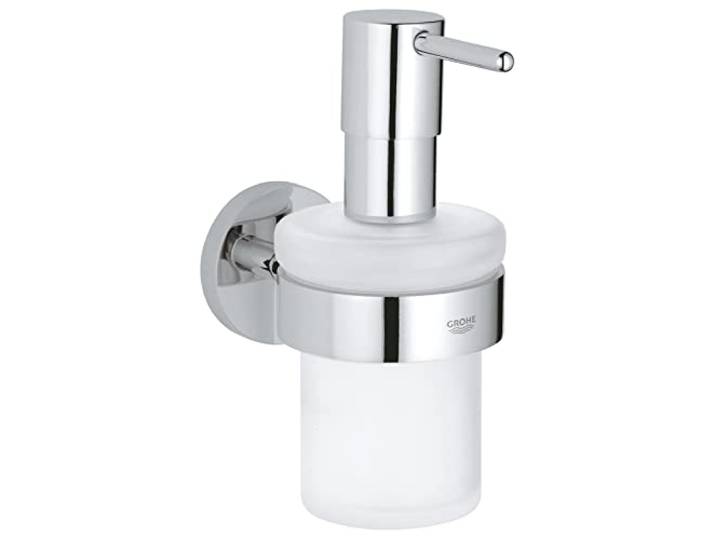 Grohe Start QuickFix 41195000 zeepdispenser met houder, chroom, om te lijmen (QuickGlue A1 lijm) of om te schroeven