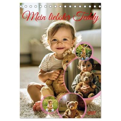 Mein liebster Teddy (Tischkalender 2027 DIN A5 hoch), CALVENDO Monatskalender