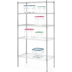 Hendi, Kellerregal, Lagerregal mit 5 Regalen Cr 455x910x1830 mm