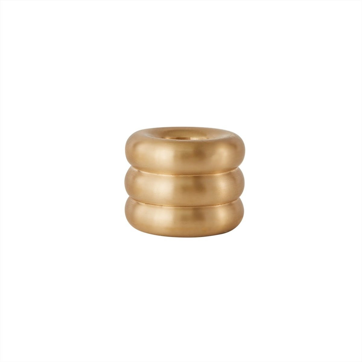 Oyoy Savi Kandelaar voor tealights - Geborsteld messing - 3 cm