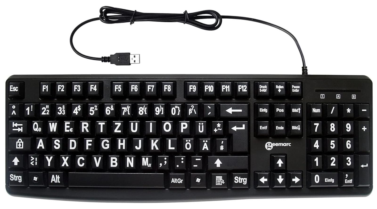 Geemarc toetsenbord met grote toetsen en grote letters