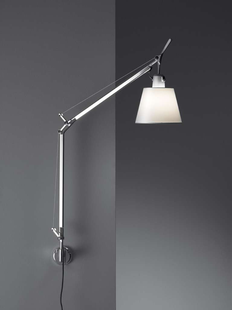 Artemide Tolomeo Basculante Wandleuchte (Pergamentschirm Ø 18cm) Pergamentschirm Ø 18cm