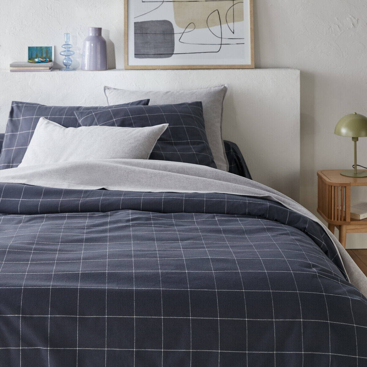 LA REDOUTE INTERIEURS Housse de couette flanelle, Charlie