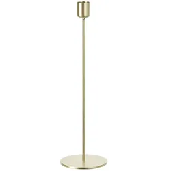HOME STORY Kerzenhalter   , gold , Metall , Maße (cm): H: 30  Ø: 8