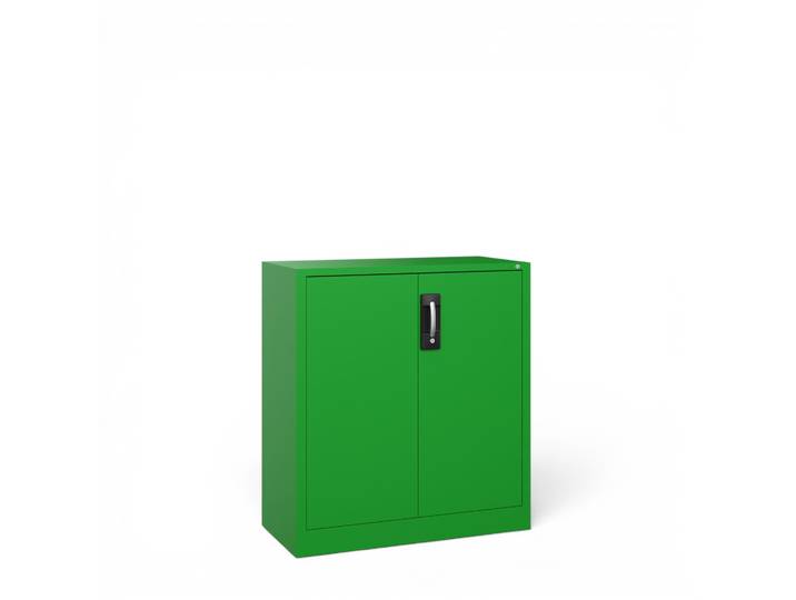 C+P Acurado Metal Cabinet, Green, with key, 93 x 100 x 40 cm, New - Also perfect as a filing cabinet