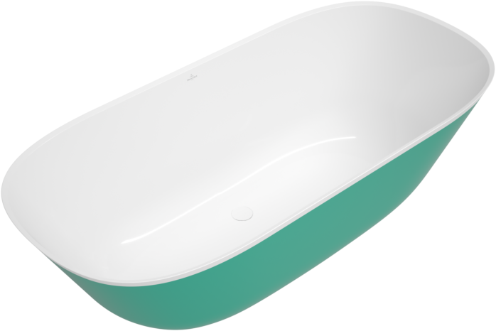 Villeroy und Boch Theano Badewanne Q175ANH7F2BCV01 175x80cm, freistehend, Schürze Colour on Demand, weiß