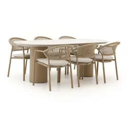 Hartman Taragona/Valencia 220 cm Gartenmöbel-Set 7-teilig