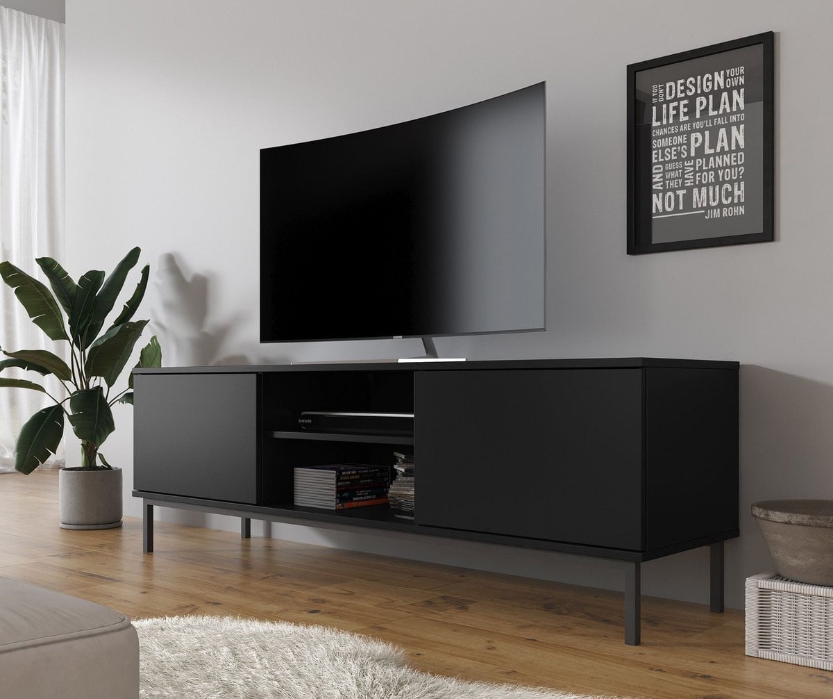 Meubella TV-Meubel Queen Mat Zwart 150 cm