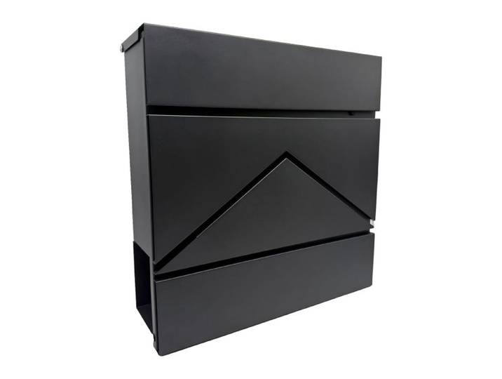 Relaxdays Metall Briefkasten mit Zeitungsfach