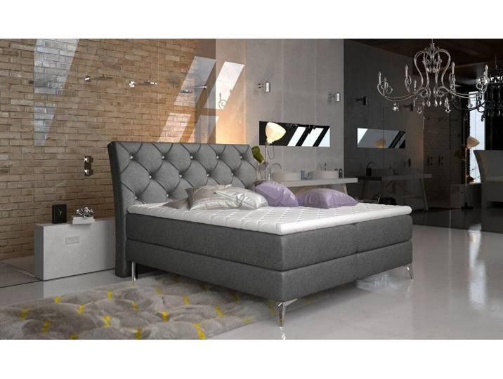 Xlmoebel Boxspringbett Designer Chesterfield Bett für Schlafzimmer und Hotels (Designer Chesterfield Bett), Made in Europa