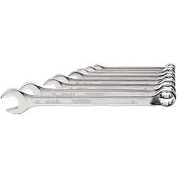 Tecwerk, Schraubenschlüssel, Ringmaulschlüsselsatz 12-teilig Schlüsselweite 6-22 mm Form B CV-Stahl (22 mm, 6 mm)