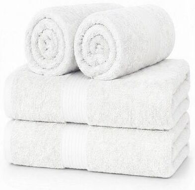 Ample Decor Plush Thick Luxurious Cotton Hand Towels 18X28 Inch - 4 Pcs