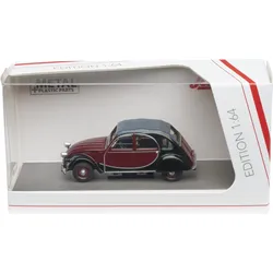 Schuco - 1:64 Citroen 2CV Charlsten Weinrot/Schw.